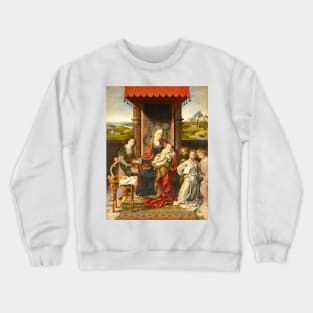 Virgin and Child with Angels Crewneck Sweatshirt